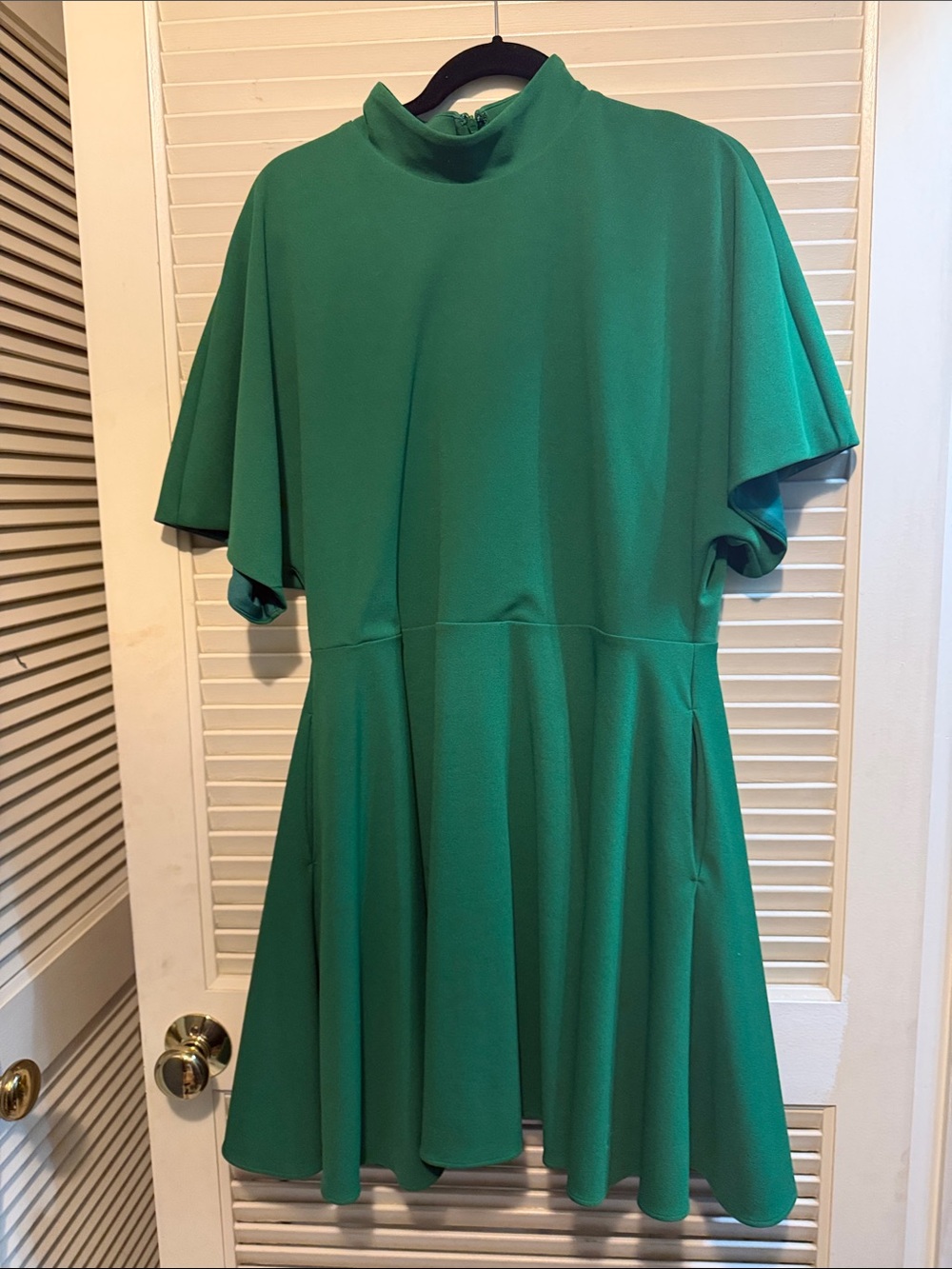 One  Alexia Admor Autumn Mock Neck Fit & Flare Dresses 👗 Green